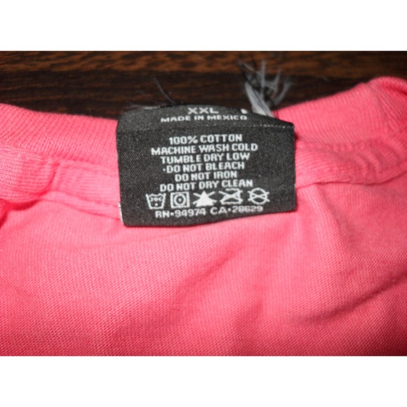 Stussy Honolulu Graphic Tee T-Shirt Salmon Red XXL Cotton Men's 2XL Oversized - Picture 8 of 8